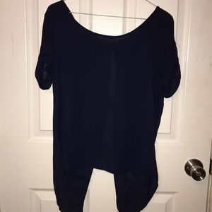 Wet Seal navy blue blouse